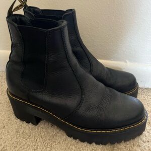 Dr Martins Rometty heeled platform Chelsea boot